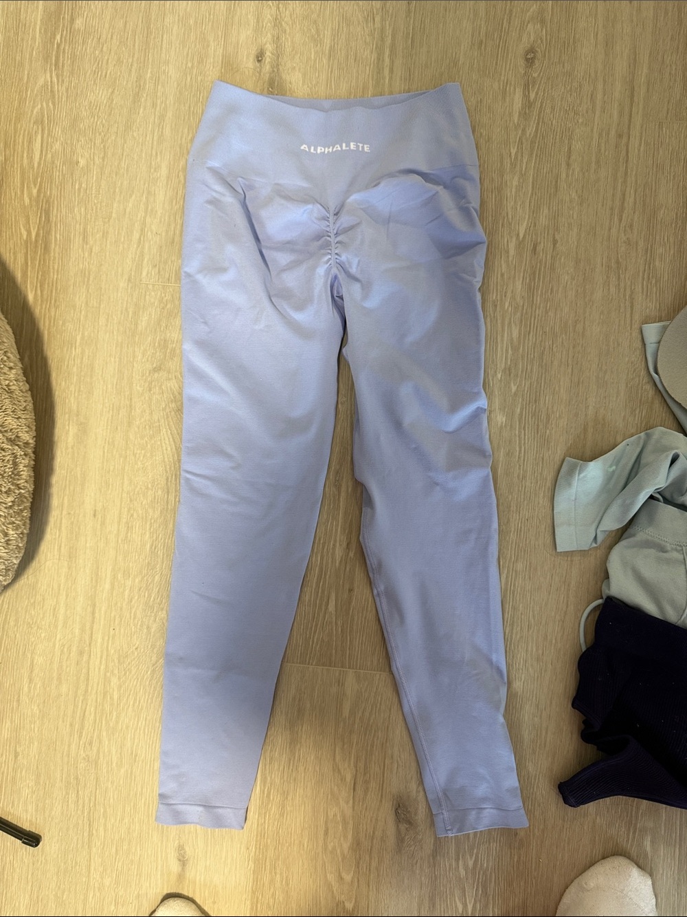 Alphalete light blue High-Rise Leggings - Medium